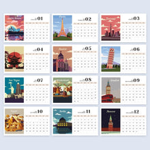 Charger l&#39;image dans la galerie, Calendrier Peinture par Numéros 2026 - Monuments célèbres