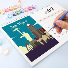 Charger l&#39;image dans la galerie, Calendrier Peinture par Numéros 2026 - Monuments célèbres