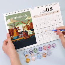 Charger l&#39;image dans la galerie, Calendrier Peinture par Numéros 2026 - Monuments célèbres