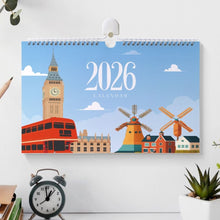 Charger l&#39;image dans la galerie, Calendrier Peinture par Numéros 2026 - Monuments célèbres