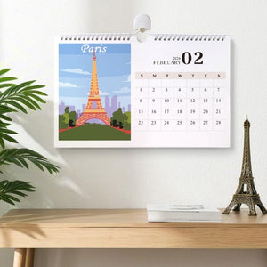 Calendrier Peinture par Numéros 2026 - Monuments célèbres