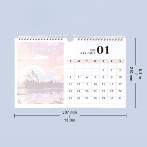 Calendrier Peinture par Numéros 2026 - Monuments célèbres