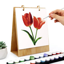 Charger l&#39;image dans la galerie, Calendrier Peinture par Numéros 2026 - Fleurs de saison