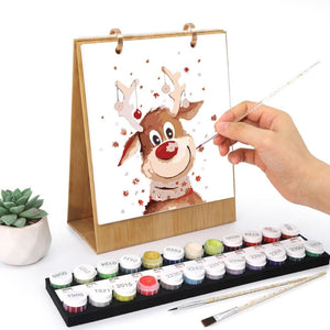 Calendrier Peinture par Numéros 2026 - Icônes classiques de Noël
