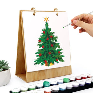 Calendrier Peinture par Numéros 2026 - Icônes classiques de Noël