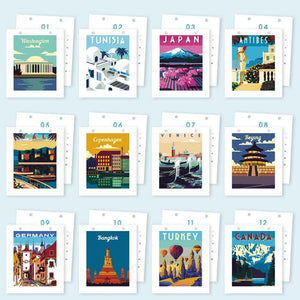 Calendrier Peinture par Numéros 2026 - Voyage autour du monde