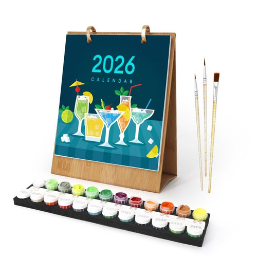 Calendrier Peinture par Numéros 2026 - Cocktails classiques Figured'Art