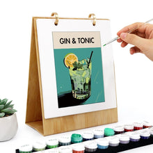 Charger l&#39;image dans la galerie, Calendrier Peinture par Numéros 2026 - Cocktails classiques