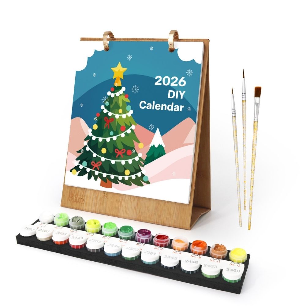 Calendrier Peinture par Numéros 2026 - Temps forts de Noël Figured'Art
