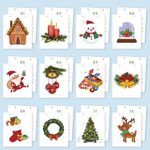 Calendrier Peinture par Numéros 2026 - Temps forts de Noël