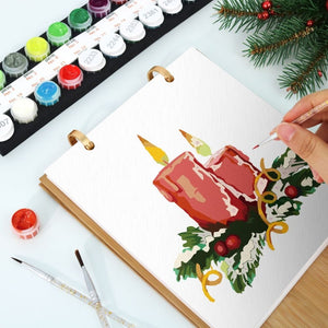 Calendrier Peinture par Numéros 2026 - Temps forts de Noël
