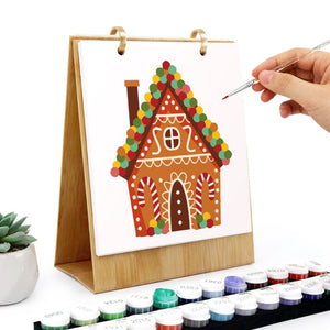 Calendrier Peinture par Numéros 2026 - Temps forts de Noël