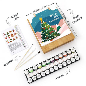Calendrier Peinture par Numéros 2026 - Temps forts de Noël