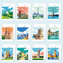 Charger l'image dans la galerie, Calendrier 2027 Peinture par Numéros  - Monuments Iconiques