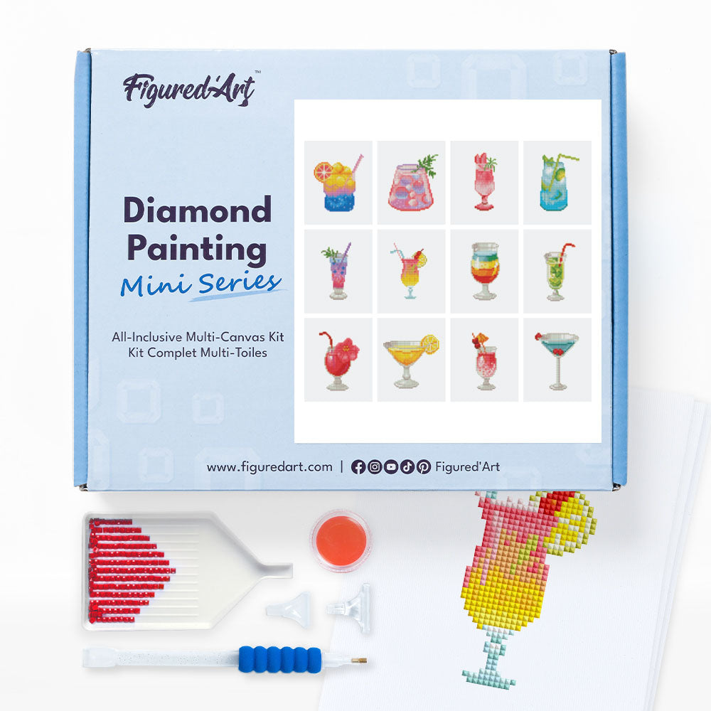 Mini Série Diamond Painting - Cocktails