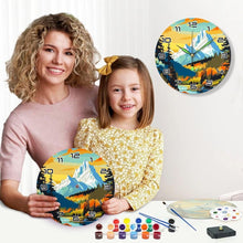 Charger l&#39;image dans la galerie, Horloge Peinture par Numéros - Montagne au Crépuscule
