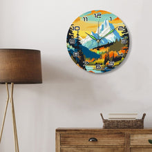 Charger l&#39;image dans la galerie, Horloge Peinture par Numéros - Montagne au Crépuscule