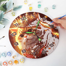 Charger l&#39;image dans la galerie, Horloge Peinture par Numéros - Chat Royal