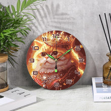 Charger l&#39;image dans la galerie, Horloge Peinture par Numéros - Chat Royal
