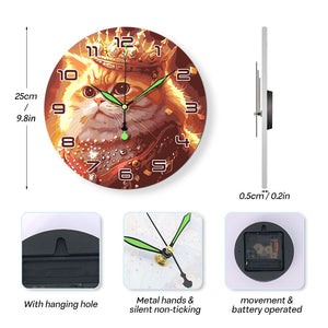 Horloge Peinture par Numéros - Chat Royal