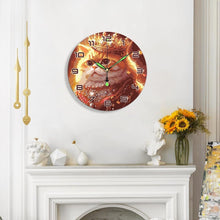 Charger l&#39;image dans la galerie, Horloge Peinture par Numéros - Chat Royal