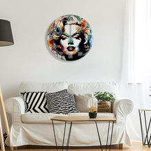 Charger l&#39;image dans la galerie, Horloge Peinture par Numéros - Portrait de Marilyn
