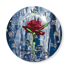 Charger l&#39;image dans la galerie, Horloge Peinture par Numéros - Rose Enchantée