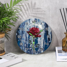 Charger l&#39;image dans la galerie, Horloge Peinture par Numéros - Rose Enchantée