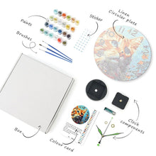 Charger l&#39;image dans la galerie, Horloge Peinture par Numéros - Chat Curieux