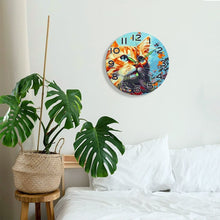 Charger l&#39;image dans la galerie, Horloge Peinture par Numéros - Chat Curieux