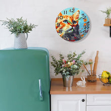 Charger l&#39;image dans la galerie, Horloge Peinture par Numéros - Chat Curieux