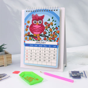 Calendrier de bureau DIY Art Diamond Painting 2025