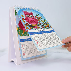 Calendrier de bureau DIY Art Diamond Painting 2025