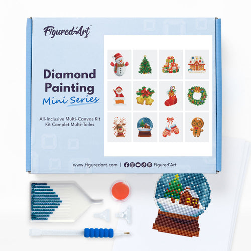 Diamond Art Painting Lampe De Noël DIY - Kit Peinture Diamant Lumineuse Avec Ventouse, LED Pour Enfants Et Adultes