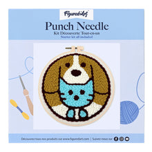 Charger l&#39;image dans la galerie, Punch Needle Chat et chien