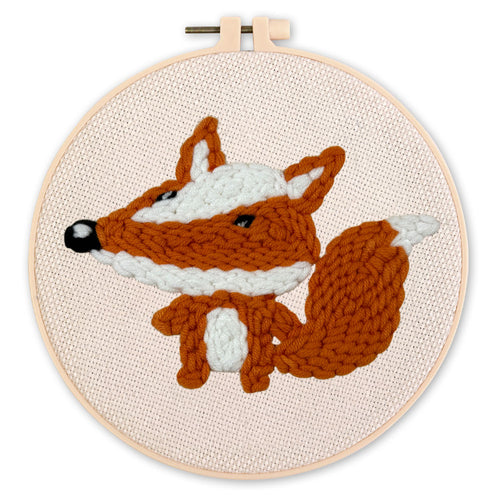 Punch Needle Renard mignon