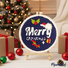 Charger l&#39;image dans la galerie, Punch Needle Joyeux Noël