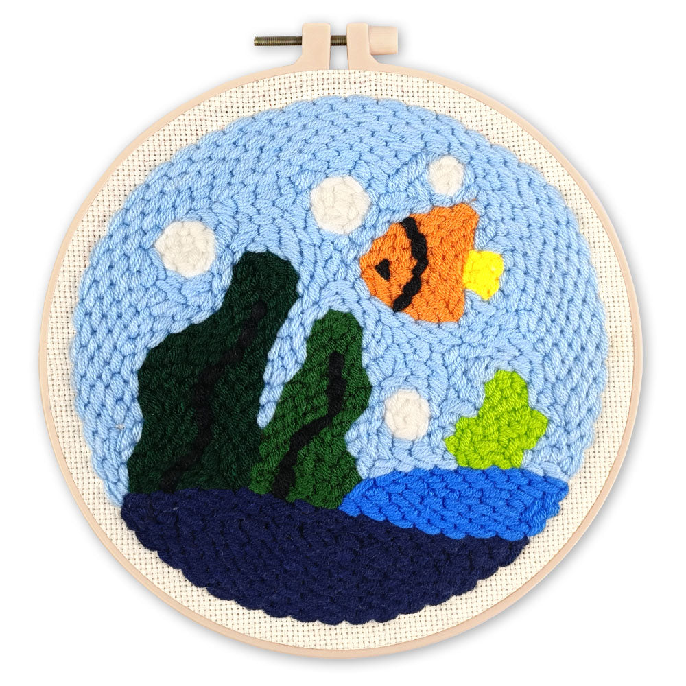 Punch Needle Vie océanique