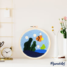 Charger l&#39;image dans la galerie, Punch Needle Vie océanique