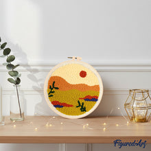 Charger l&#39;image dans la galerie, Punch Needle Désert doré