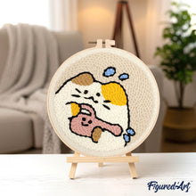 Charger l&#39;image dans la galerie, Punch Needle Chat jardinier