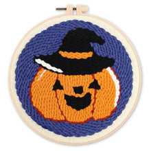 Charger l&#39;image dans la galerie, Punch Needle Citrouille d’Halloween