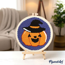 Charger l&#39;image dans la galerie, Punch Needle Citrouille d’Halloween