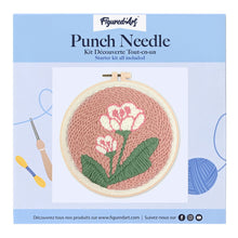Charger l&#39;image dans la galerie, Punch Needle Fleurs blanches 2