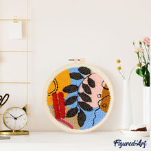 Charger l&#39;image dans la galerie, Punch Needle Botanic Abstrait 4