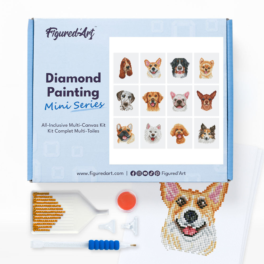 Mini Série Diamond Painting - Chiens