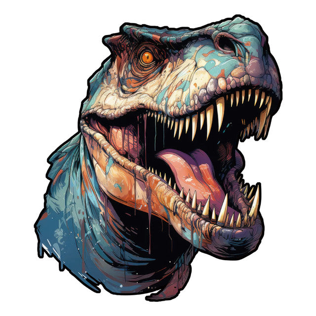 Puzzle 2D en Bois - Dinosaure de pierre