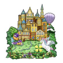 Charger l&#39;image dans la galerie, Puzzle 2D en Bois - Château Jaune