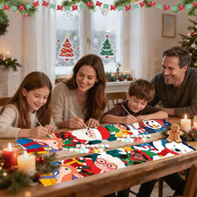 Charger l&#39;image dans la galerie, Peinture par Numéros Décoration de Porte - Sourire Givré