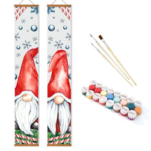 Charger l&#39;image dans la galerie, Peinture par Numéros Décoration de Porte - Lutins Enneigés